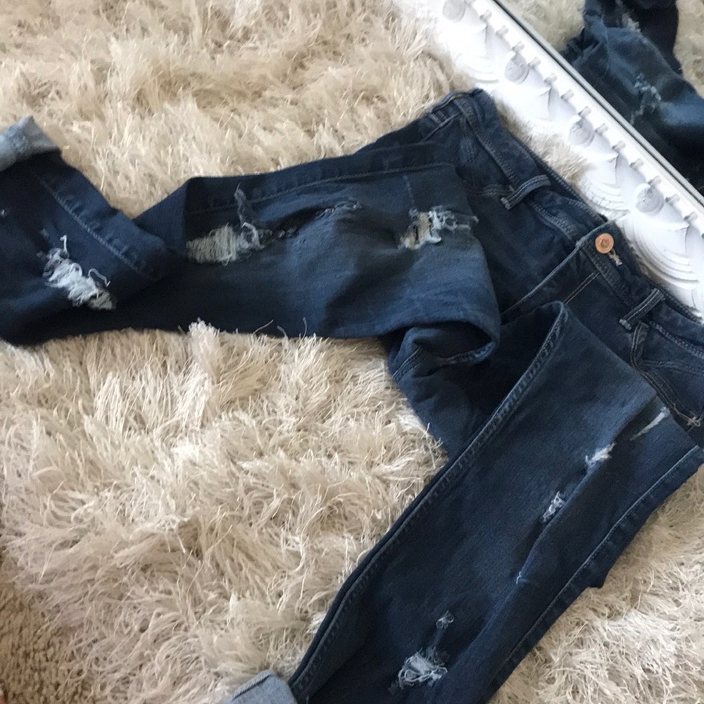 Dark wash High waisted skinny jeans by Hollister